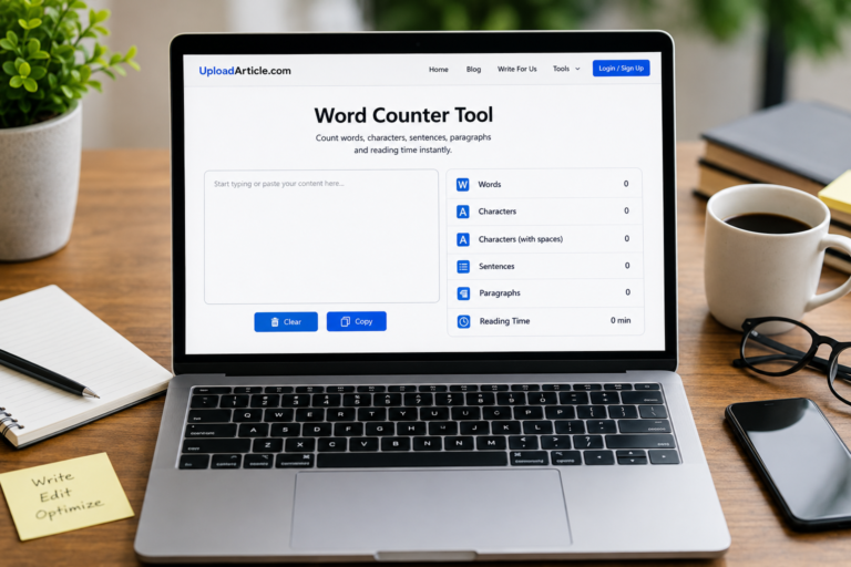 UploadArticle.com Word Counter Tool for Writers and Bloggers UploadArticle.com